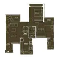Saheel Luxton Wakad 2 BHK Floor Plan Image