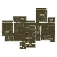 Saheel Luxton Wakad 3 BHK Floor Plan Image